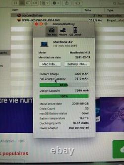 Apple Macbook Air 13.3-end 2011 (1.7 Ghz Intel Core I5, 128gb Ssd, 4gb Ram)