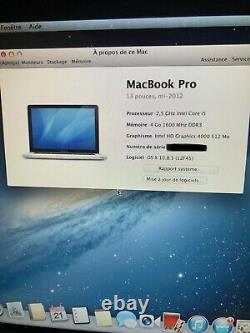 Apple Macbook Pro 13.3 1tb Hdd, Intel Core I5 Third Generation, 2.3 Ghz