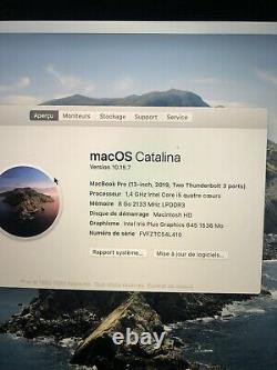 Apple Macbook Pro 13.3 (intel Core I5 8th Gen, 1.4 Ghz, 256gb, 8gb Ram)