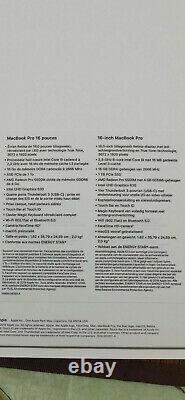 Apple Macbook Pro 16 1to Ssd, Intel Core I9 9th Gen. 2.30 Ghz, 16gb Mvvm2fn/a