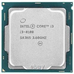 CPU Processor Intel Core i3 8100 3.60GHz SR3N5 LGA1151 V2 LGA 1151 Computer