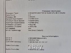 Dell OptiPlex 3040 Small Form Factor PC 6th Generation Core i3-6100 8GB 512GB SSD Without (Sans) Operating System