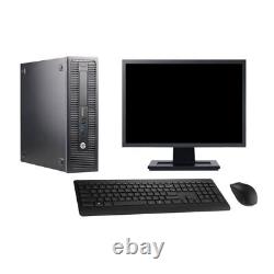 HP 600 G1 SFF PC 22' Screen Intel Core i3-4130 8GB RAM 1TB Hard Drive Windows 10 Wifi