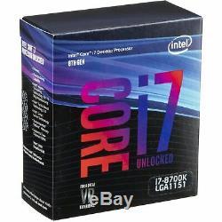 Intel Core I7-8700k Boxed Lga 1151 6 X 3.70 Ghz New & 2 Years Warranty