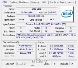 Intel Core I9-9900 Es Qqbz 8 Cores 16 Threads 4.1ghz Socket 1151 