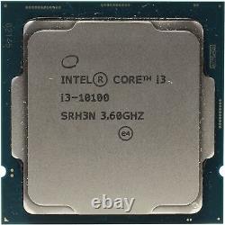 Intel Core i3 10100 CPU Processor LGA 1200 LGA1200 4C/8T 4.30GHZ 10th Gen
