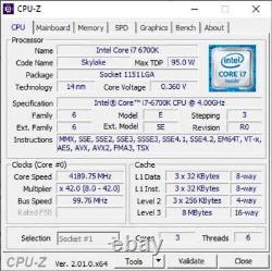 Intel Core i7-6700K (4C/8T) 4.20 GHz Boost Socket LGA1151V1