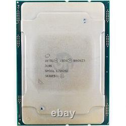 Intel Xeon Bronze 3106 (sr3gl) 1.70ghz 8-core Lga3647 85w 11mb Cpu Cache