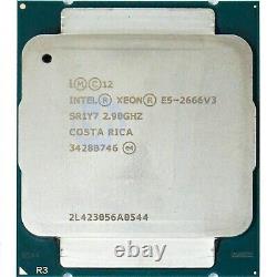Intel Xeon E5-2666 V3 (sr1y7) 2.90ghz 10-core Lga2011-3 135w Cpu Processor