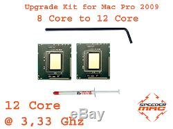 Kit Upgrade 12 Core @ 3.33 Ghz (x5680 Xeon) For Mac Pro 4.1 2009 8 Core