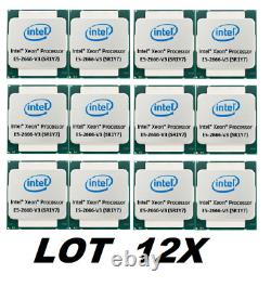 Lot 12x Intel Xeon E5-2666 V3 10-core Cpu 2.9 3.5 Ghz Sr1y7 Lga2011-3