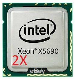 Lot 2x Intel Xeon Cpu X5690 @ 3.46ghz Core Hex, 6.4gt / S Qpi, Matched Pair