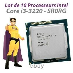 Lot X10 Cpu Processors Intel Core I3-3220 3.3ghz 3mo Sr0rg 5gt/s Fclga1155