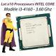 Lot X10 Intel Core Cpu Processor I3-4160 3.6ghz Sr1pk 3mo Socket 1150