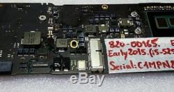 Macbook Air A1466 13 Early 2015 Intel Core I5 1.6ghz 8gb Logic Board 820-00165