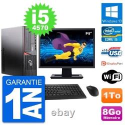 PC Fujitsu E920 DT Screen 19 Intel i5-4570 RAM 8GB Disk 1TB Windows 10 Wifi