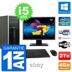 PC Tour HP 8100 Screen 19 Intel Core i5-650 RAM 4GB Disk 2TB Windows 10 Wifi