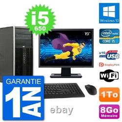 PC Tour HP 8100 Screen 19 Intel Core i5-650 RAM 8GB Disk 1TB Windows 10 Wifi