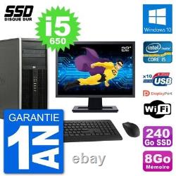 PC Tour HP 8100 Screen 22 Intel Core i5-650 RAM 8GB SSD 240GB Windows 10 Wifi