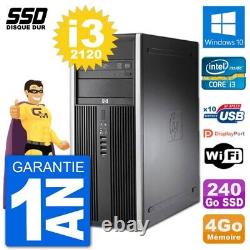 PC Tour HP 8200 Intel Core i3-2120 RAM 4GB SSD 240GB Windows 10 Wifi