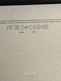 Apple MacBook Air 11.6 A1370 1.8Ghz Intel Core i7 4 Go RAM 256 Go SSD
