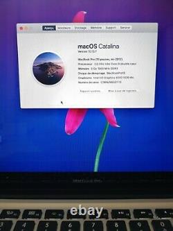 Apple MacBook Pro 13,3 Disque dur SSD 240Go Intel Core i5, 2,5 GHz 8Go RAM