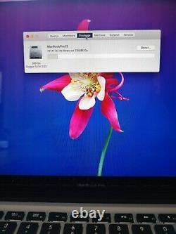 Apple MacBook Pro 13,3 Disque dur SSD 240Go Intel Core i5, 2,5 GHz 8Go RAM