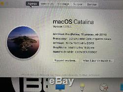 Apple MacBook Pro 15,4 256 Go SSD Intel Core i7 4ème Gén, 2,2 GHz 16go mi-2014