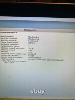 Apple MacBook Pro A1278 (13 Pouces, Fin 2011), Intel core i5 2,3GHz, DDR 320Go