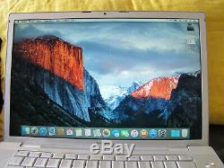 Apple MacBook Pro Intel Core 2 Duo 2.5 Ghz, 15 pouces, 4 Go Ram 320 Go HDD