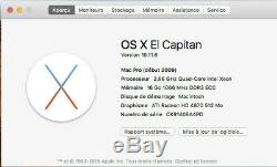 Apple Mac Pro 4,1 2009 A1289 2,66GHz Quad-Core Intel Xeon 16 Go Ram