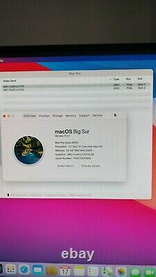Apple Mac Pro 6,1 2.7GHz 12-Core Intel Xeon, 64GB RAM, 1TB SSD, Dual AMD D700