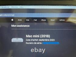 Apple Mac mini (Intel Core i5 8ème Gén, 3GHz, 256Go, 32Go RAM) Ordinateur de