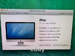 Apple iMac 21,5 (1 To HDD, Intel Core i5 4ème Génération, 2,7 GHz, 8 Go RAM)