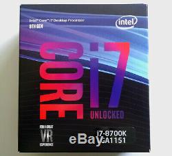 CPU Intel Core i7 8700K 6 x 3.70GHz/4.70GHz (BX80684I78700K) SR3QR LGA1511 NEUF