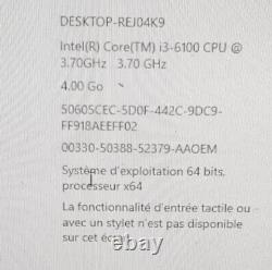 Dell Optiplex 3040 Intel Core i3-6100 CPU 3,70GHZ Ram 4 go Disque dur 500 go