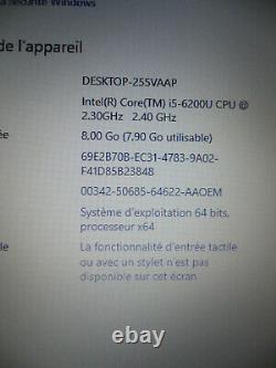 HP Probook 430 G3 8Go Ram/DD 256 pcie nvme Go Intel Core I5 6200U 2.3Ghz
