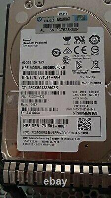 HP Proliant DL360 Gen9 G9 2x 2.4GHz E5-2630v3 16-Core 64GB RAM 4 x HP 900GB 10K