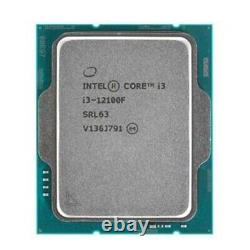 INTEL Core i3-12100F Processeur LGA-1700 4 coeurs 3.3GHz 4.3 GHz TDP 89W