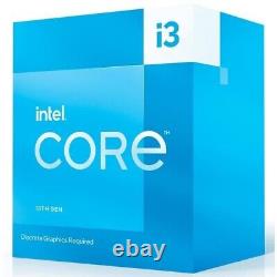 INTEL Core i3-13100F Processeur LGA-1700 4 Coeurs 3.4GHz 4.5GHz TDP 89W