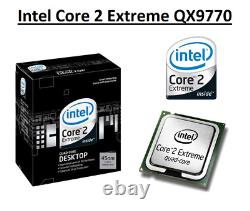 Intel Coeur 2 Extrême QX9770 Slawm Quad Core Processeur 3.2GHz, Prise 775,136W
