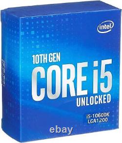 Intel Core i5-10600K 4,1 GHz 12 Mo Cache Socket LGA1200 Dissipateur