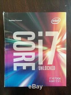 Intel Core i7 6700K sr2l0 complet boîte notice CPU 4.0GHz LGA1151 4core 8thread
