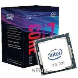 Intel Core i7 8700k 6 Cores 3,7GHz 4,7GHz turbo Coffee Lake-S LGA 1151 Like New