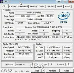 Intel I7 7700T ES QKYL 2.4GHz 8MB 4Core 8threads 35W LGA1151 CPU Processor