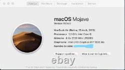 MacBook Air 13,3 (Intel Core i5 8ème Gén, 1,6 GHz, 128 Go SSD, 8 Go RAM)