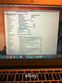 Macbook air 11 intel core i5 1,6ghz BATTERIE NEUVE