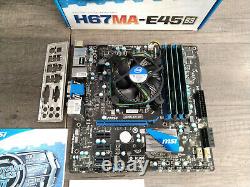 Msi H67ma-e45 (b3) + Intel Core I5-2500 @ 4 X 3,30 Ghz + 8 Go Ddr3 + Boite