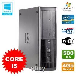 PC HP Compaq Elite 8100 SFF Intel Core i5 650 3.2GHz 4Go 500Go Graveur WIFI W7