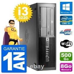 PC HP Pro 4300 SFF Intel Core i3-3220 RAM 8Go Disque Dur 500Go Windows 10 Wifi